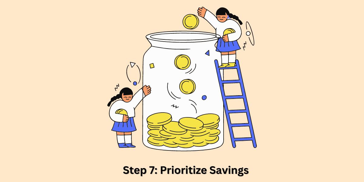 Step 7: Prioritize Savings